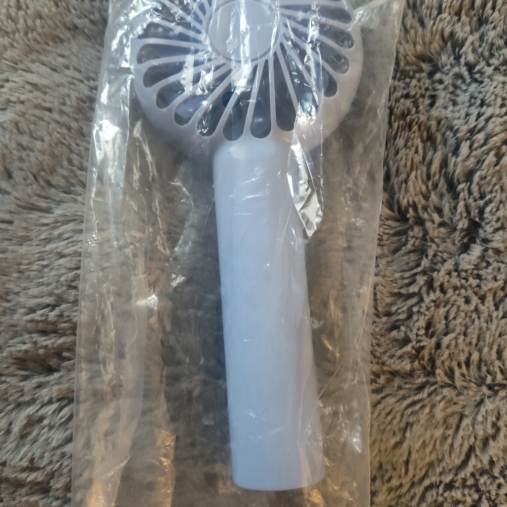 Portable White Handheld Fan